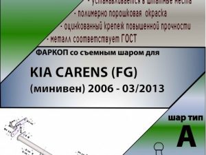 KIA CARENS (FG) (минивен) 2006 - 03/2013