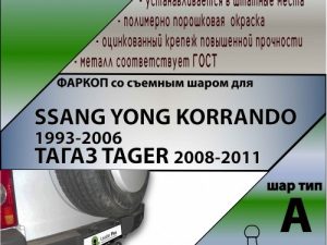 SSANG YONG KORRANDO 1993-2006 /ТАГАЗ TAGER 2008-2011