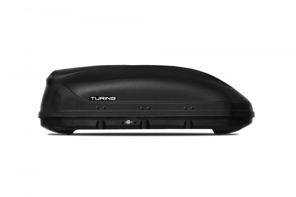 Бокс-багажник на крышу Аэро Black "Turino Compact" ДВУСТОРОННЕЕ ОТКРЫВАНИЕ