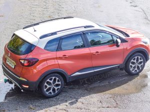 Рейлинги Черный муар Renault Kaptur 2016-
