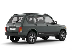 Рейлинги с попереч.проф 1,35 Черный муар Усиленный Lada 4*4 2121 Urban