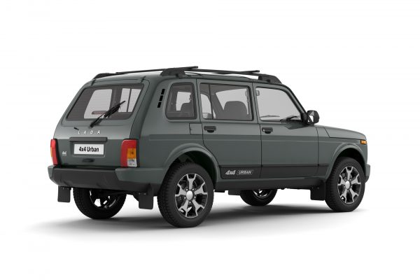 Рейлинги с попереч.проф 1,35 Черный муар Усиленный Lada 4*4 2121 Urban