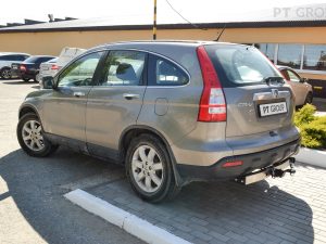 HONDA CR-V 2007-2012(съемный квадрат/ с НЕРЖ накладкой)