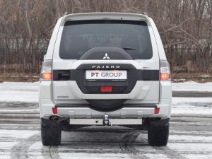ТСУ /съемный квадрат/ с НЕРЖ накладкой MITSUBISHI Pajero 1999-