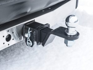TOYOTA RAV4 2013-2018/ LEXUS NX (с одной выхлопной трубой) 20(съемный квадрат/ с НЕРЖ накладкой)
