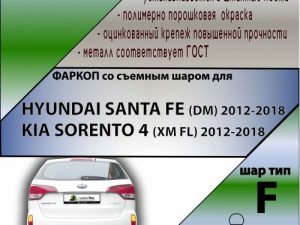 HYUNDAI SANTA FE (DM) 2012-2018/ KIA SORENTO 4 (XM FL) 2012-2018