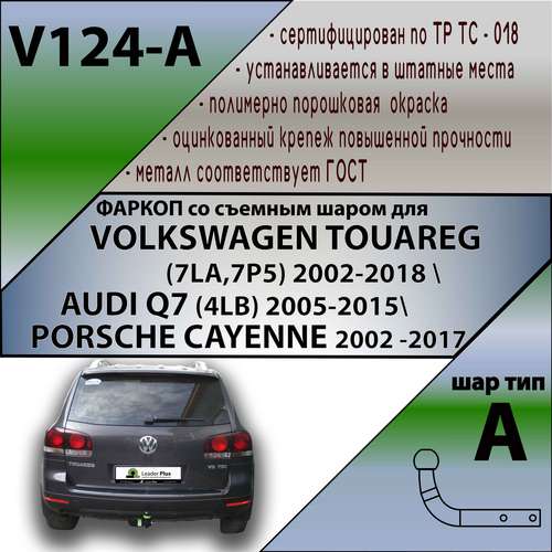 VOLKSWAGEN TOUAREG (7LA,7P5) 2002-2018  AUDI Q7 (4LB) 2005-2015 PORSCHE CAYENNE 2002 -2017
